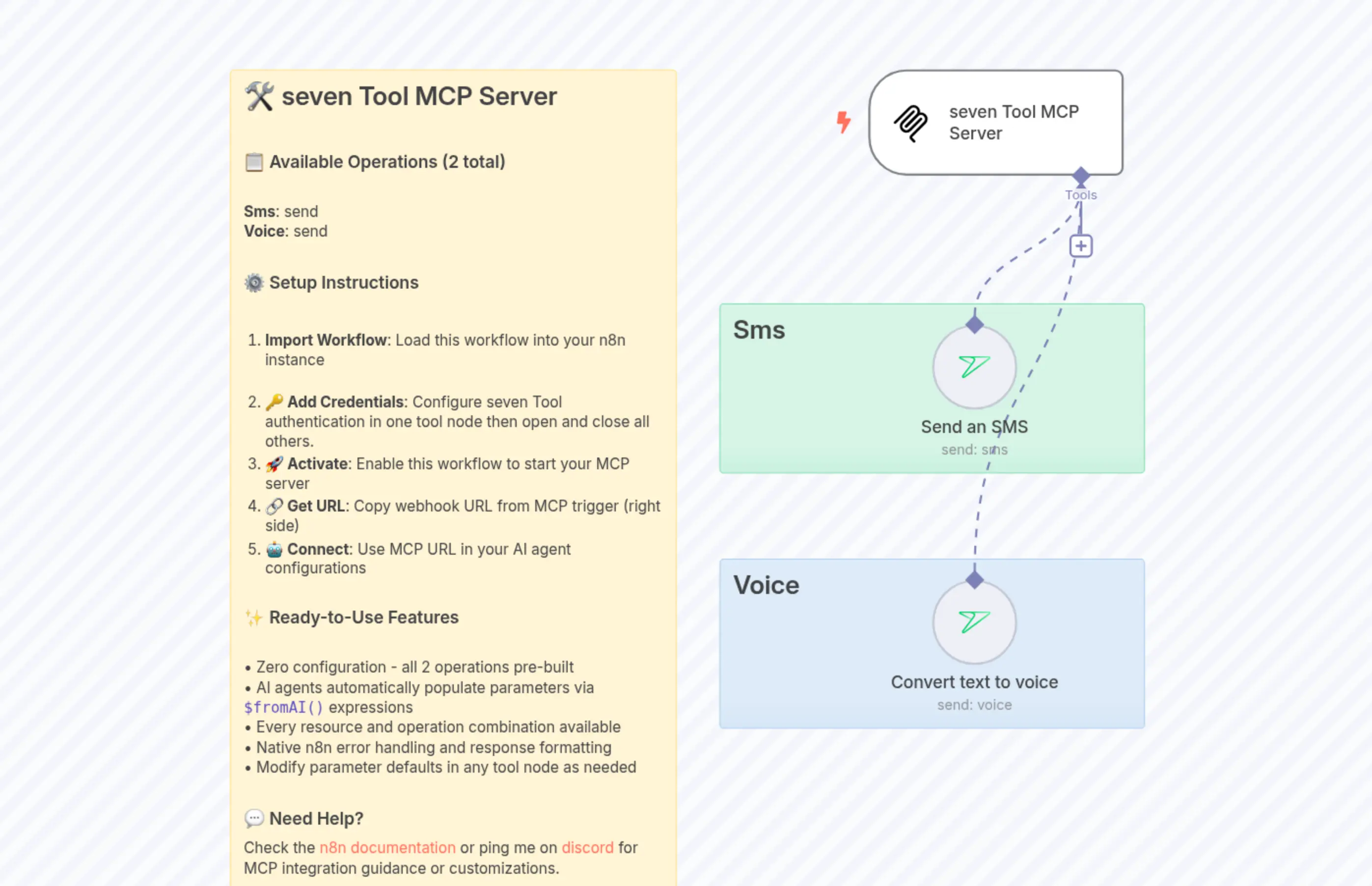 🛠️ seven Tool MCP Server with both available operations