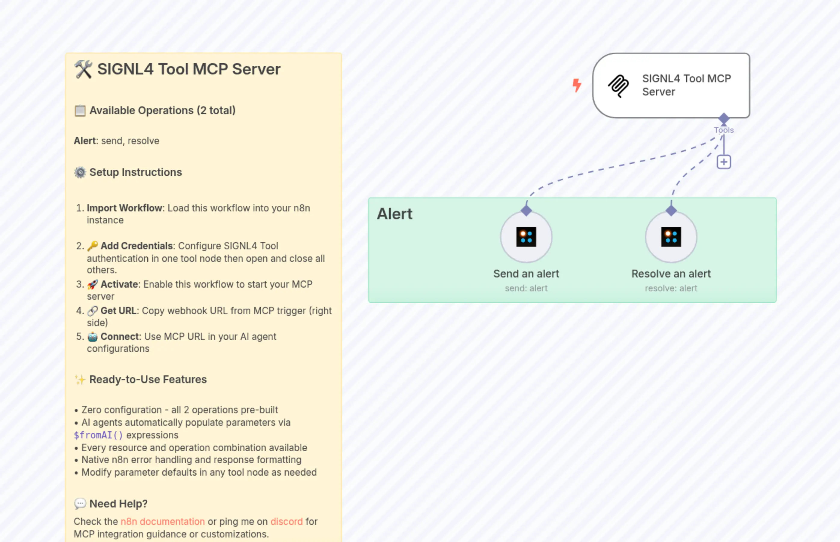 🛠️ SIGNL4 Tool MCP Server with both operations