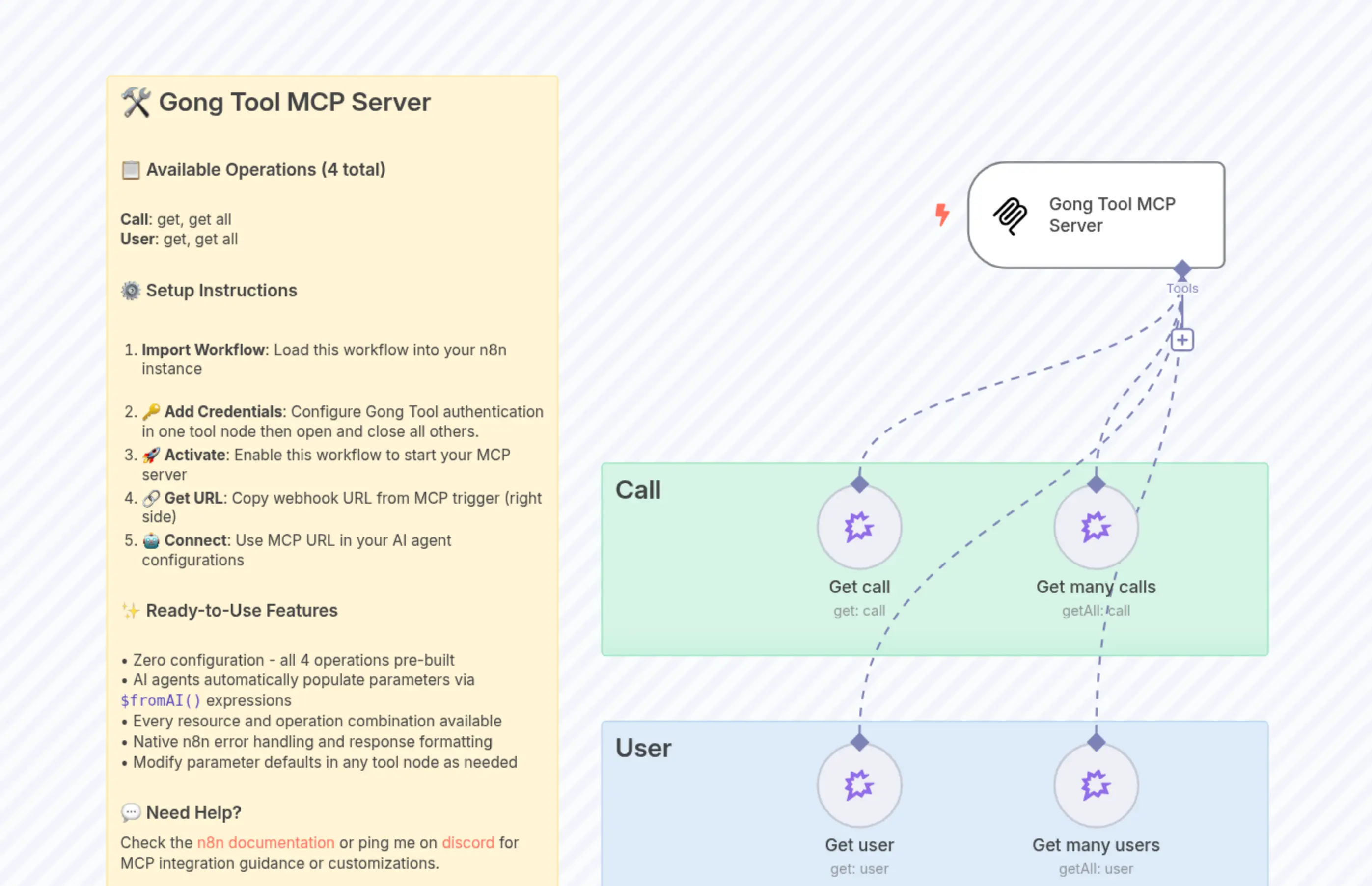 Gong Tool MCP Server