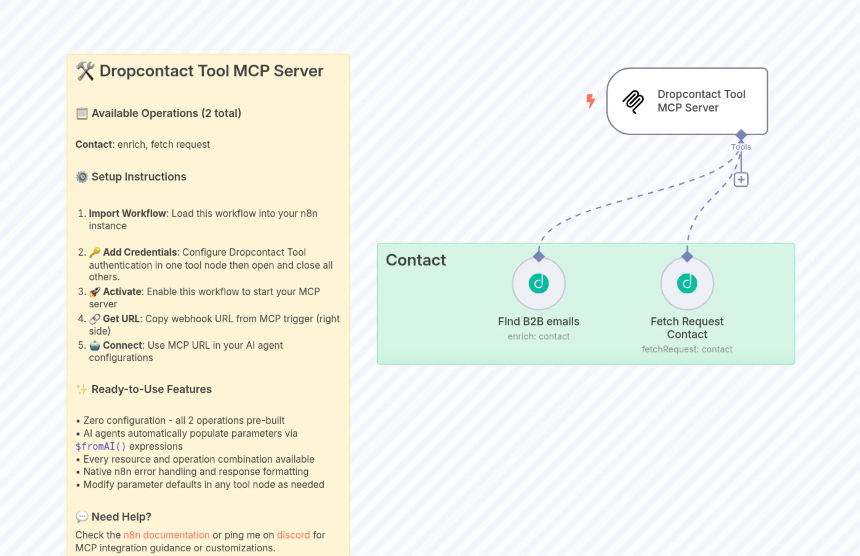 Dropcontact Tool MCP Server