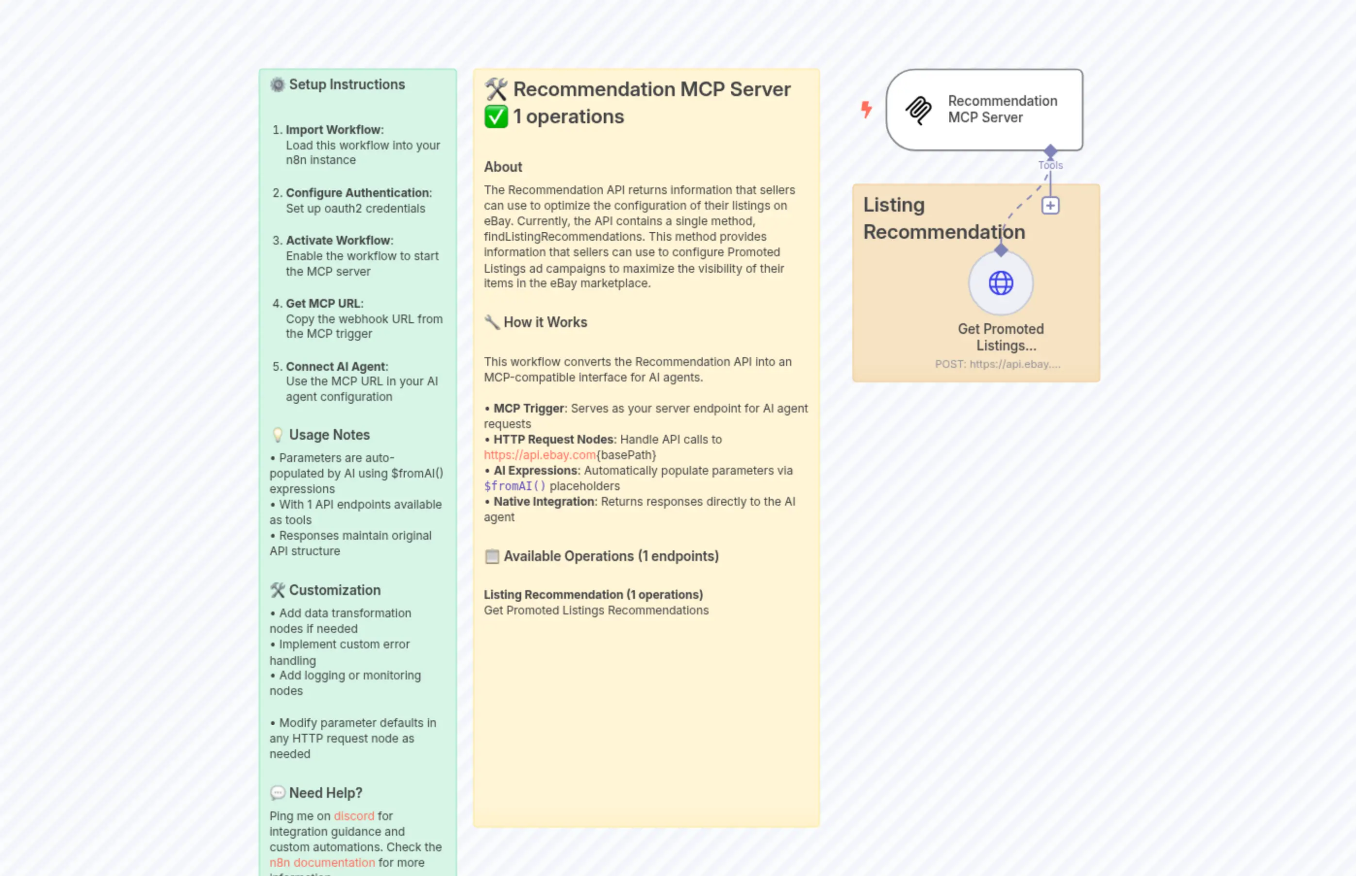 [eBay] Recommendation API MCP Server