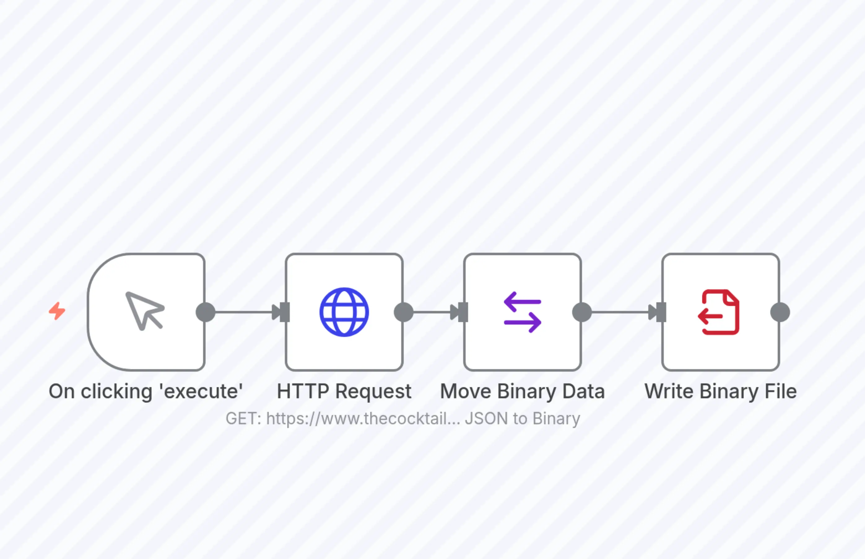 Store the data received from the CocktailDB API in JSON